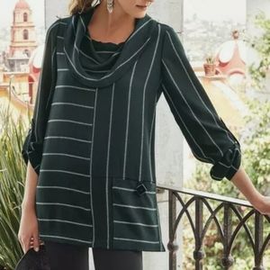 Soft Surroundings Moonlight Top In Black And White